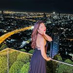 Ridhima Pandit Instagram - “Every skyline tells a story, and the city lights are its words.” ✨✨✨ . . . . Outfit - @alwaysraas @mintmilkpr Earrings - @voycejewellery Styled by @poojagulabani Le Bua State Tower