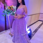 Ritika Shrotri Instagram – Ethnic 💜 

Outfit @fragrance_designs 
#lehenga #traditional #purple #ethnic