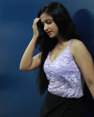 Ritika Shrotri Instagram - Purple you 💜 
Pc @apoorvalele 

#purple #photooftheday #instagram #fashion #outfit