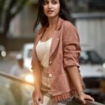 Ritika Shrotri Instagram - Sometimes eyes do lie👀😉 #outfit #photooftheday #promotions #look #brown #suit