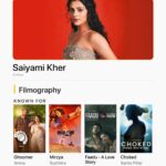 Saiyami Kher Instagram - Let's put a spin to your watchlist with @saiyami's performances through other titles that she's known for🙌💛 Which is your favourite character played by her? 🎬: Ghoomer | Zee5 Mirzya | Disney+ Hotstar Faadu - A Love Story | Sony LIV Choked | Netflix