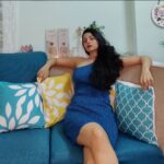 Sanam Shetty Instagram - Look of the day - Launch Review Did you watch it? (Link in bio) See you all tonight at 10.30pm 💙 . . Outfit @coolclub_chennai #bbtamilseason7 #biggbosstamil @littletalksmedia #live #review