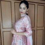 Sanam Shetty Instagram - PEACE 💗 . . Beautiful Pink anarkali by @coolclub_chennai #birthday #dress #pastelstyle #anarkalisuits #peacefulday