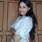 Sanam Shetty Instagram - Good can never be bad..bad can get good 🤍 . . Top @coolclub_chennai #organza #top #sundayfunday