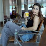 Sehrish Ali Instagram - No promises ⚠️ 🌸🌸🌸 Hair by @rahul_creativeartdirector.___ Terminal 2 Chatrapati Shivaji Terminal Mumbai