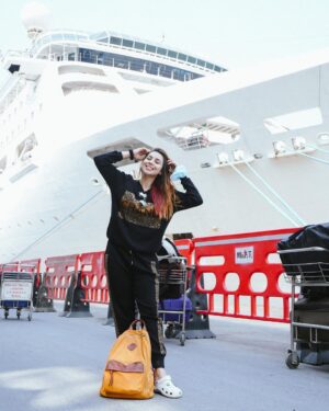 Sehrish Ali Instagram - Let’s do this!!!
@cordeliacruises 

Dress @enzo_fashion_forever 
#cruise #cruiseship #travel #cruiselife #cruising #vacation #ship #cruises #travelphotography #travelgram #cruiseaddict #instacruise #kreuzfahrt #instatravel #cruisevacation #cruiseships #cruisetravel #cruiseblogger #holiday #travelblogger #cruisetime #ocean  #photography  #cruiser #cruisegram #bhfyp