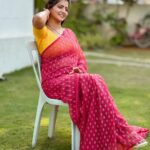 Shiva Jyothi Instagram - Life is a test, give it your best. ❤️❤️❤️❤️ Saree @label_dishana ❤️ #newpost #instagram #instagood #pics #jyothakka #shivajyothi #saree #sareelove