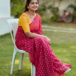 Shiva Jyothi Instagram - Life is a test, give it your best. ❤️❤️❤️❤️ Saree @label_dishana ❤️ #newpost #instagram #instagood #pics #jyothakka #shivajyothi #saree #sareelove