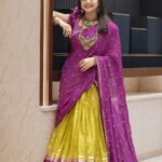 Shiva Jyothi Instagram - #happydiwali ❤️❤️ Outfit @maramsclothing_official Jewellery @emmadi_silver_jewellery Pics @thehashtag_photography ❤️ #happydiwali #diwali #celebration #festival #happiness #halfsaree #jyothakka #shivajyothi