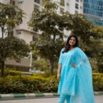 Shiva Jyothi Instagram - No matter what, get up, dress up and never give up!❤️❤️❤️ Outfit @maramsclothing_official ❤️ Pics @ram_chinthaparthi ❤️ #newpost #instagram #instagood #shivajyothi #jyothakka #newdress #love #skyblue #pics #photography