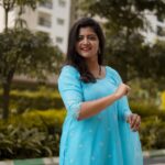 Shiva Jyothi Instagram - No matter what, get up, dress up and never give up!❤️❤️❤️ Outfit @maramsclothing_official ❤️ Pics @ram_chinthaparthi ❤️ #newpost #instagram #instagood #shivajyothi #jyothakka #newdress #love #skyblue #pics #photography