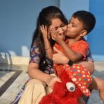 Shivani Sangita Instagram - My two favorite things with me which can never hurt you: kids and toys ❤️ Tukulu 😘