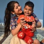 Shivani Sangita Instagram - My two favorite things with me which can never hurt you: kids and toys ❤️ Tukulu 😘
