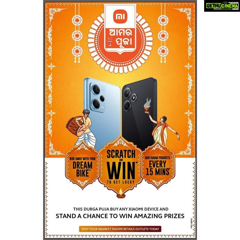 Shivani Sangita Instagram - This Durga Puja, Xiaomi brings some amazing festive offers! On every smartphone purchase you can win exciting Xiaomi Products every 15 mins. Not only this, you stand a chance to win your dream bike. I'll be visiting some of your favourite Xiaomi Retail outlets in Bhubaneswar to experience the Xiaomi products & grab Great festive offers of Xiaomi. I will love to see you there! Date and time: 16th October, Monday 1. Laxmi Mobiles & Services- 12PM 2. Tech Zone – 12:30 PM 3. Omm Maa Traders -1:45 PM 4. Plaza – 4:45 PM 5. Cell Net Tele Link- 5:30 PM #xiaomiamarpujo