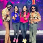 Shobanaa Uthaman Instagram - Had super fun in the show with these guys💯🔥 #readysteadypo Thanks director avargale 🤗@prasanna_pvp . . . . . . . . . . . #chennai#ootd#kollywood#bollywood#pose#instadaily#instagood#instacool#model#modelling#saree#saree#tamilponnu#promoter#promotion#collaboration#vijaytv#vijaytvserial#vijaytelevision#vijaytvshow#muthazhagu#readysteadypo EVP Film City
