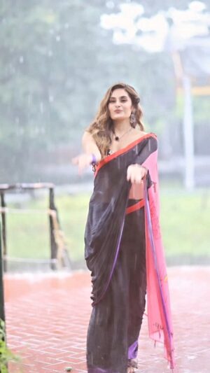 Shrutika Instagram - Saree @thariibyshrutika 
Rains can just instantly uplift ur mood and to top it all, if ur dressed and  that too in a saree tats super comfy then  dancing to the rains becomes unstoppable!

#rain
#dance #saree #love #instareels
