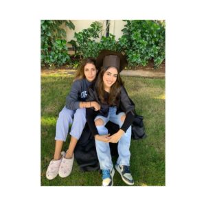 Shweta Bachchan Nanda Instagram - Class of 2020 - Navya finished college today and since she and everyone else graduating this year won’t get a ceremony we decided to DIY one. With a chart paper cap and a gown hand stitched from scraps of black tenting. I threw on a Fordham ( her college ) sweatshirt over my PJ’s!! Congratulations baby I love you and am proud of you! Go forth and conquer x ( I’m not crying you’re crying)