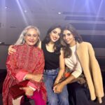 Shweta Bachchan Nanda Instagram - All roads led to Paris this weekend. Well, at least for my mother & me. As Navya spent all her days doing L’Oréal things. My mother and I walked and ate (more eating than roaming to be honest) The show was an experience and so emotional - my mother and I both admitted to holding back tears as our little girl walked on all smiles !!! I remember her first steps she was just a few days past her 1st birthday - like yesterday, all parents say this I’m sure, it’s cheesy, and annoying, but so true. She wore red, the Eiffel Tower turned pink, and we went home very proud, very emotional, and very hungry. I snuck in some M&M’s in my bag, though it’s blasphemous to eat chocolate at a fashion show, we did - because we’re worth it 😉