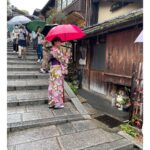 Shweta Bachchan Nanda Instagram – Kyoto when it rains ~ it wasn’t the perfect day to visit, it wasn’t the right time either, we just caught the fag end of cherry blossom season. My shoes were soaked through and I am not a fan of the rain, but the Japanese have a term ” kintsugi ” a metaphor for embracing flaws and imperfections. So in that spirit we set forth and actually had a wonderful time! I feel if I am to ever learn patience it will be here where the people are so mindful taking time to enjoy the smallest things. Our guide insisted we visit the Starbucks built inside an ancient home, the old street was charming and so clean but most importantly no one was in a hurry, but me, I was dying to write this all down before I forget. 🌸