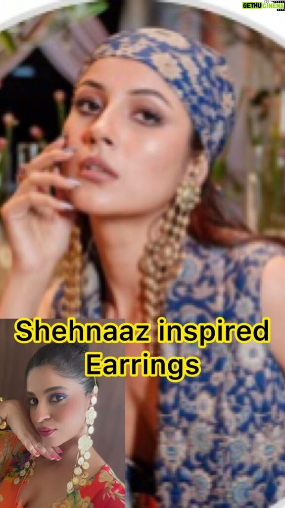 Shweta Mahadik Instagram - DIY “Shehnaaz inspired” earrings!! Super light , super cool. #diy #handmade #shehnaazgill #shwetamahadik #diychachi #art #ootd