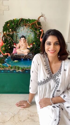 Shweta Mahadik Instagram - May Bappa bless us all. Ganpati Bappa moryaaa🙏🏼🙏🏼
Theme: JUNGLE KA RAAJA 

#ganpati 
#handmade
#diy
#decor
#festival
#shwetamahadik
#diychachi