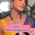 Shweta Mahadik Instagram - “Nath” Mangalsutra! #diy #handmade #festive #ganpati #jewelry #shwetamahadik #diychachi #art #fashion