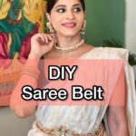 Shweta Mahadik Instagram - Wish you all a very HAPPY ONAM❤️ DIY saree belt #diy #handmade #shwetamahadik #saree #jewelry #onam #diychachi #art