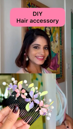 Shweta Mahadik Instagram - DIY hair accessory!! Resin flowers are just 😍😍
Detailed tutorial on YouTube!!

#diy
#handmade
#resinart 
#accessories 
#shwetamahadik
#diychachi
#art