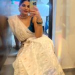 Shweta Mahadik Instagram - Onam pics❤️ Saree belt, neckpiece and earring by your very own #diychachi And don’t miss the cute banana leaf fridge magnet ❤️😍 #onamcelebration #sareelove #handmadecrafts