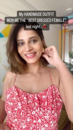 Shweta Mahadik Instagram - Paisa vasool 😅

#diy
#handmade
#fashion
#shwetamahadik
#navratri
#diychachi