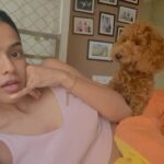 Sonyaa Ayodhya Instagram - ‘Walky walky’ without Charles🤣 @sonyakabetacharles #puppy #poodles #dog #lovers