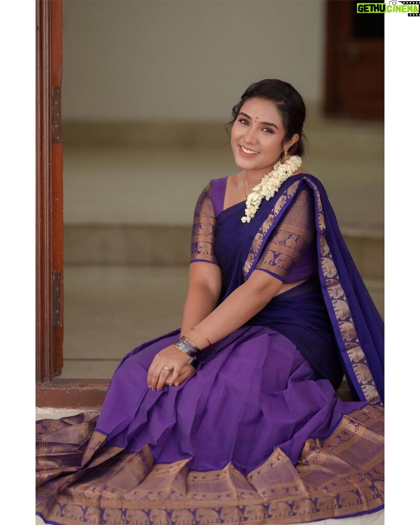 Sree Nithi Instagram - 🪻 Costume : @ivalinmabia Mua : @jeevithamakeupartistry Photographer : @camerasenthil Shoot organized by : @rrajeshananda