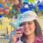 Sree Nithi Instagram – Just me & the Wineeee !!! 🍷🍇 Theni