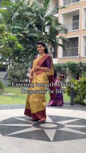 Sridevi Ashok Instagram - Entering into 5th month pregnancy be like 🫰🫶🥰
Totally being Loved and Pampered and Protected ❤️

#srideviashok #pregnancyannouncement #momlife #momtobe