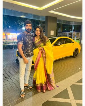 Srinisha Jayaseelan Instagram - Happy Birthday Stephen 💖
Thank you so much for every single opportunity you’ve given me ✨ Especially, Thank you so much for giving me ‘ADI PENNE’ and ‘ KANNORAM ‘.You are such a beautiful soul! Seekram adutha paatu kodunga :P God be with you always ❤️
