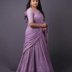 Suma Kanakala Instagram - The harder you work for something, the greater you'll feel when you achieve it. 💜 Styled by @stylebyannapurna Collaboration with Outfit @houseofmudrika Jewellery @alluringaccessories.a2 Makeup @madhu_derangula Hair @thrinath_nambara_ Photography @valmikiramuphotography #sumakanakala #suma #anchorsuma #anchorsumakanakala #kanakalasuma #thursdaythoughts #thursday