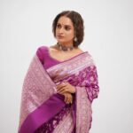 Surabhi Lakshmi Instagram - Photography: @plan.b.actions Styled by : @sabarinathk_ Mua : @mukeshmuralimakeover Saree : @iha_designs Jewellery : @mayoorajewelerydesigns 💜💜💜 @arjunarju111 #festival #festive #newlaunch #shopping #saree #sareelove #sareefashion #exclusivecollection #silksarees