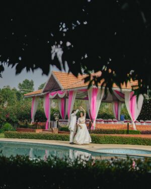 Surabhi Santosh Instagram - Ever mine 🤍
.
.
.
 
Photography: @sk_abhijith 
Lehenga: @iktara.in 

#Engagement #myforever #engagementphotography #happyvaishu