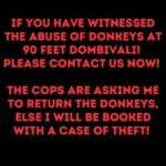 Swastika Mukherjee Instagram - @pfa.official @manekagandhibjp @mumbaipolice please help. Via @animal_rehab.shelter_byaditi The cops came home today and asked me to return the donkeys or else I will be arrested for 379 that is theft. If you have noticed donkeys being terribly abused and neglected, injured and sick and fekt bad for them, it is time to act now! This has been going since many years and I sm being pressured to return the injured/abused donkeys. Whatsapp 8652114494 and get in touch with me to take a stand for the poor abused donkeys.