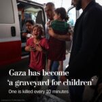 Swastika Mukherjee Instagram - A loss of an entire generation. Posted @withregram • @washingtonpost More than 3,700 children have been killed in Gaza since the war began on Oct. 7, according to the Gaza Health Ministry. Families are mourning not just their own losses, but what feels like the loss of an entire generation. Children have accounted for 2 out of every 5 civilian deaths in Gaza, according to Jason Lee, Save the Children’s director for the Palestinian territories. That does not include some 1,000 children the group estimates are still trapped under the rubble. “We are now in a situation where one child is killed every 10 minutes,” he said. Read more from our Israel-Gaza war coverage through the link in our bio.