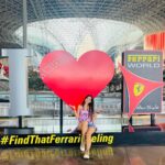 Tamanna Vyas Instagram - Ferrari Feeling 🚘 #ferrariworld #ferrariworldabudhabi #ferrari #abudhabi #abudhabilife #fashion #fashionblogger #travelling #travelphotography #travelgram #uae #uaelife #yasmall #yasisland #dubai #tamanna #tamannavyas Ferrari World Yas Island, Abu Dhabi