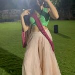 Tanvi Malhara Instagram - Garba with family hits different❤️🤍 #night #garba #navratri2023 #tanvimalhara #love #family