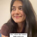 Tanvi Malhara Instagram - By god, bohot zorro se ladna hai 😂😭❤️ #fights #couple #couplefight #banter #reels #tanvimalhara #achhasuno #tanvi