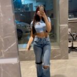 Tanvi Malhara Instagram - Lowkey obsessed with taking mirror selfies❤️✨ #fitcheck #ootd #mirrorselfies #tanvimalhara