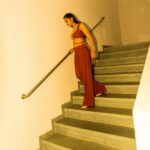 Tejasswi Prakash Instagram - Indolent stairs 🙈 . . . Styled by @natashaabothra With @mausmi_mitra_ Assited by @viiddz Coord @label_bella_d Earring and ring @kickyandperky Footwear @augusthaofficial 📸 @that.nikhil