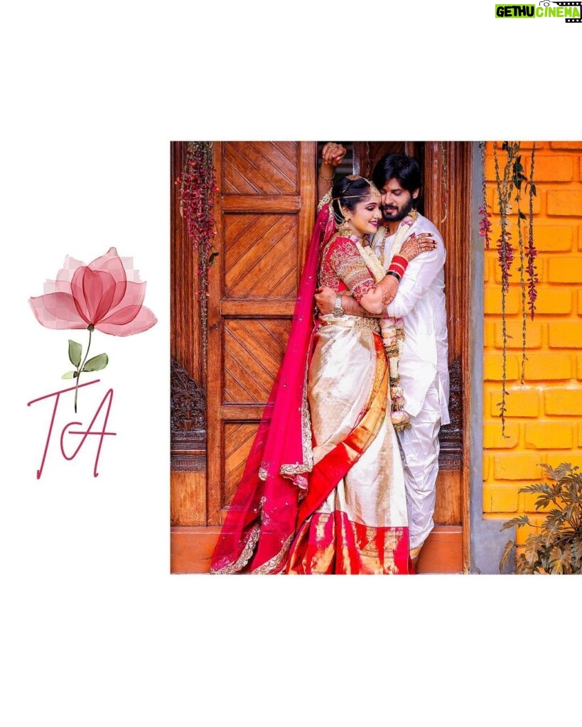 Tejaswini Gowda Instagram - As pure and divine so is our love ❤️ #telgu #telguactress #telgubride #telguwedding #saree #mua #muachennai #photooftheday #photoshoot #shadowsphotography #shadowsphotographychennai #shadowsphotographybyajay #designationwedding #love Bangalore, India