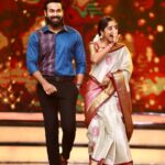 Tejaswini Gowda Instagram - Amar ❤️ Chinni #amarchinni #starmaa #aadivaramwithstarmaaparivaram #oldisgold Shirt: @ss_hautecouture_hyd