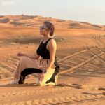 Tina Datta Instagram - The desert tells a different story every time one ventures onto it .. .. . . . Thank you @deals4trip for curating such a memorable experience for me, smooth service and customer service from Nadia. Contact +971 56 669 6251 when in dubai next for great deals. . . . #dubai #tina #tinadatta Dubai Desert