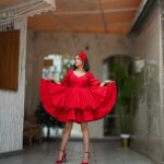 Tina Datta Instagram - When you are the biggest gift for yourself! Treat yourself, do all that your heart wishes, and become your own Santa 🧑‍🎄 it’s Xmas eve make the most of this positive time of the year! @harrymalik__photography__ . . . #merrychristmas #christmaseve #christmas #festivelook #tinadatta