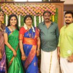 Vaishali Thaniga Instagram – My family ❤️ My world ❤️ Was waiting for this dayyy and finally it happened our complete family picture 😍 
appa and amma shasthi poorthi 😍 
Happy 60th birthday appa ❤️ here is the complete family picture dad mom thangachi @gayathri_thaniga and my husband @sathya.dev ❤️
Thanks @carvingmemoriesphotography for capturing beautiful memories ❤️ we will cherish this till our lifetime ❤️ 
Beautiful makeover by @makeup_by_hashini_trichy she came all the way from Trichy so sweet of you darling thank you so much means a lot as always loved your work ❤️ 
Decor by @event_planz thanks da narmadha even though I told you in last minute you made it however I want and we just loved the final out ❤️ thanks dear 😘 Mehandi by @shashipinkie thank you akka as usual who will not like your work or character , fallen in love with your design and mehandi super akka thank you so much ❤️ any function in our house you will be there definitely akka ❤️ y being so sweet 😘 and finally jewellery by @bridal_gallery_ thanks for sending the accessories just loved the design ❤️ the team behind this big day without you people this wouldn’t have happened ❤️ thank you so much guys 😊